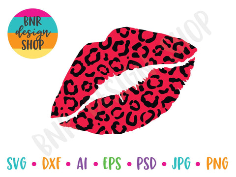 Leopard Lips SVG SVG BNRDesignShop 