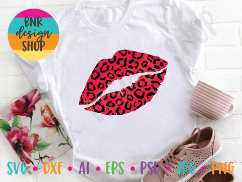 Leopard Lips SVG SVG BNRDesignShop 