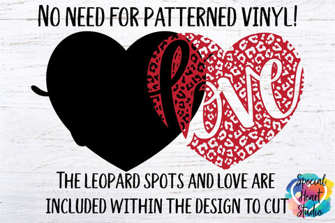 Leopard Love Heart SVG Special Heart Studio 