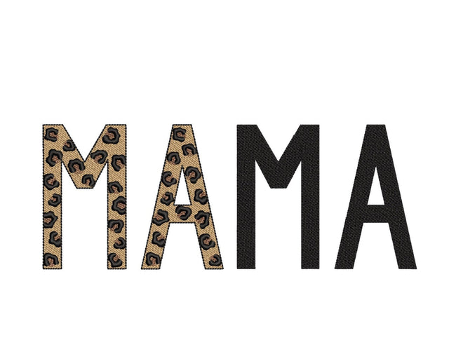 Leopard Mama Embroidery Design, Mothers Day Embroidery File, 4 sizes, Instant Download Embroidery/Applique DESIGNS Nino Nadaraia 