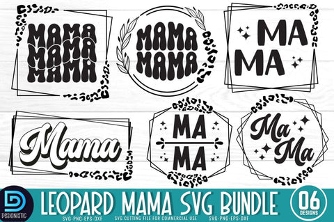 Leopard Mama SVG Bundle SVG DESIGNISTIC 