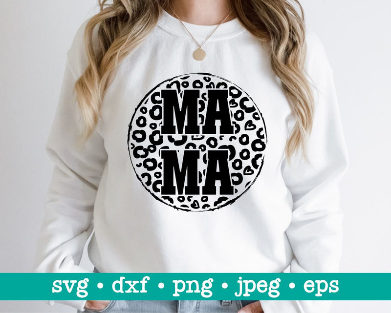 Leopard mama svg, Cheetah mama svg, Mom svg, Mom life svg, Mama square svg, Mama cheetah svg, Cheetah svg, Leopard mama png SVG MAKStudion 