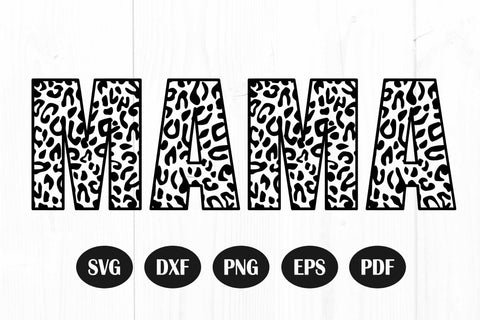 Leopard Mama Svg, Mom Life Svg, Mom Svg, Leopard Print Svg, Mama Svg SVG Litke Designs 