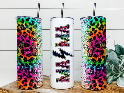 Leopard Mama Tumbler, Mama PNG, Tumbler Wrap PNG, Mothers Day Gift, Skinny Tumbler 20oz Design, Gift for Mom, PNG File Digital Sublimation iStyleDesign 