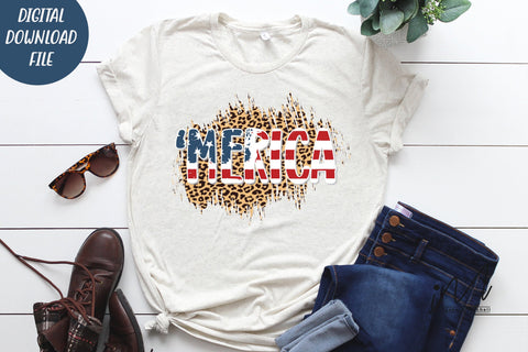 leopard merica t shirt png, 4th Of July t shirt, independents day t shirt SVG Isabella Machell 