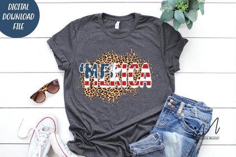 leopard merica t shirt png, 4th Of July t shirt, independents day t shirt SVG Isabella Machell 