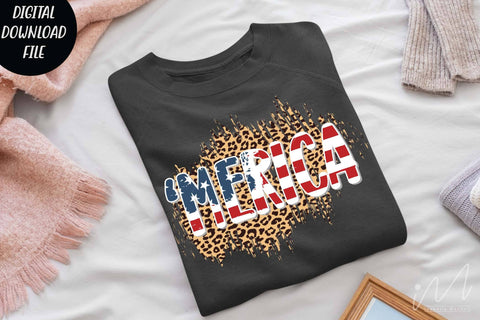 leopard merica t shirt png, 4th Of July t shirt, independents day t shirt SVG Isabella Machell 