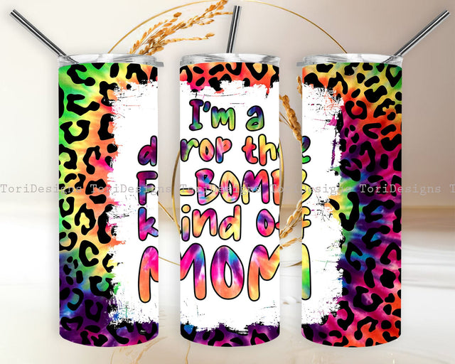 Leopard Mom Tumbler Wrap Png Sublimation ToriDesigns 