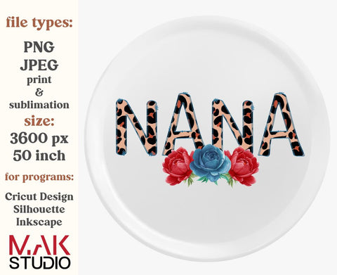Leopard nana png, Leopard nana sublimation, Nana flowers png, Nana sublimation, Nana priniting, Nana png, Nana jpg, Nana leopard png jpeg Sublimation MAKStudion 