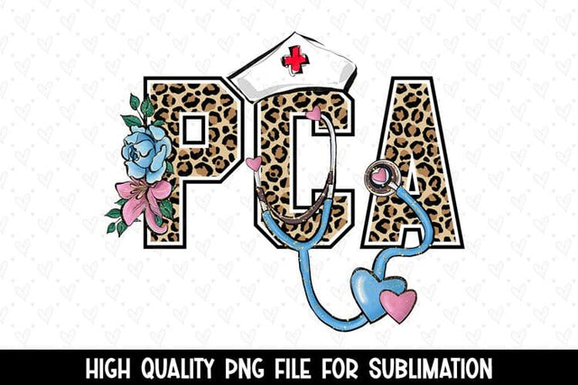 Leopard Patient Care Assistant Sublimation Design Sublimation BijouBay 