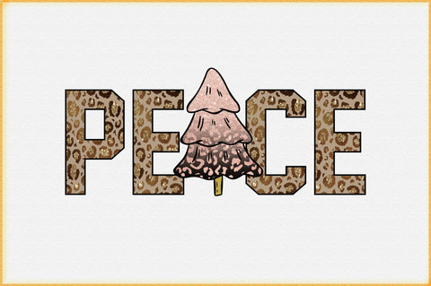 Leopard Peace Christmas Sublimation Creativeart88 