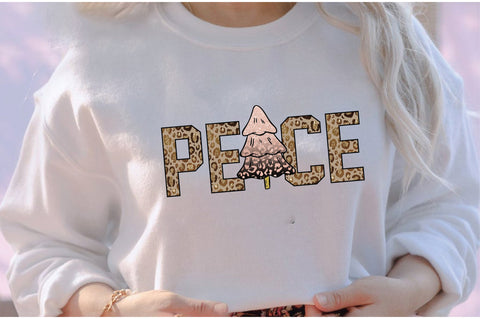 Leopard Peace Christmas Sublimation Creativeart88 