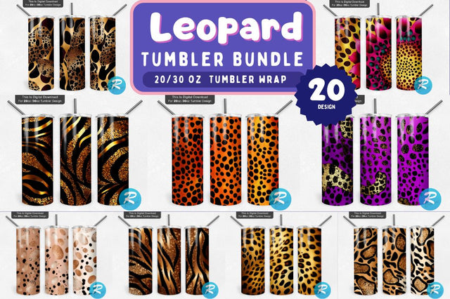 Leopard Png Tumbler Bundle Sublimation Regulrcrative 