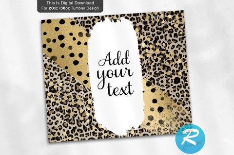 Leopard Print 20 oz / 30 oz Tumbler PNG Sublimation Regulrcrative 