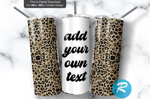 Leopard Print 20 oz / 30 oz Tumbler PNG Sublimation Regulrcrative 