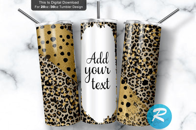 Leopard Print 20 oz / 30 oz Tumbler PNG Sublimation Regulrcrative 