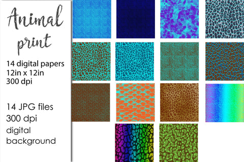 Leopard Print Background, Animal Print Digital Pattern Natasha Prando 