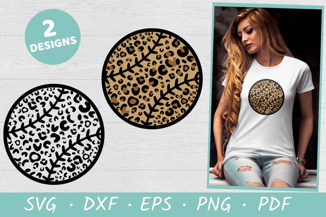 Leopard Print Baseball SVG | Baseball SVG SVG Irina Ostapenko 