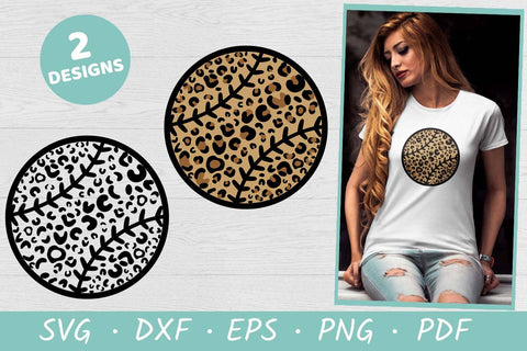 Leopard Print Baseball SVG | Baseball SVG SVG Irina Ostapenko 