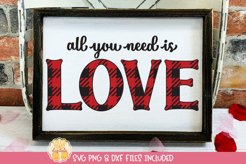 Leopard Print & Buffalo Plaid Valentine's Day SVG Bundle SVG Cheese Toast Digitals 