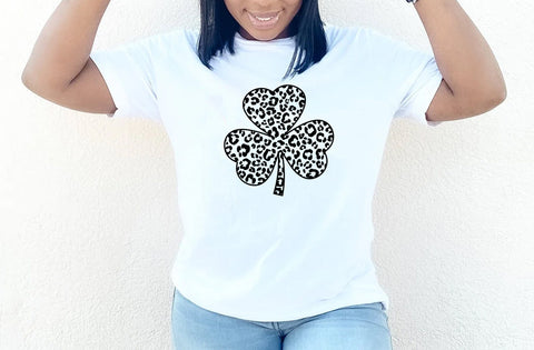 Leopard Print clover svg vector, St Patricks Day Svg,Clover Svg, Lucky Shirt Svg, Clover Vector, Irish Svg, Shamrock Svg, Lucky Mama, Clover SVG MD mominul islam 