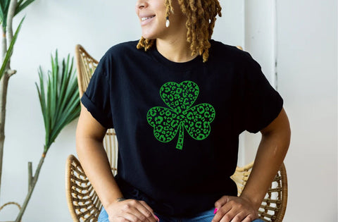 Leopard Print clover svg vector, St Patricks Day Svg,Clover Svg, Lucky Shirt Svg, Clover Vector, Irish Svg, Shamrock Svg, Lucky Mama, Clover SVG MD mominul islam 