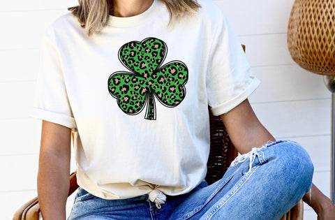 Leopard Print clover svg vector, St Patricks Day Svg,Clover Svg, Lucky Shirt Svg, Clover Vector, Irish Svg, Shamrock Svg, Lucky Mama, Clover SVG MD mominul islam 