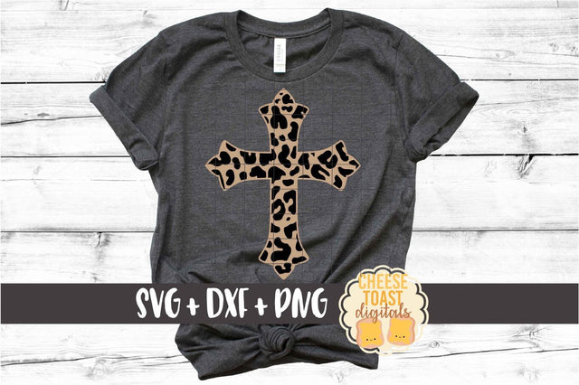 Leopard Print Cross - Christian SVG PNG DXF Cut Files SVG Cheese Toast Digitals 