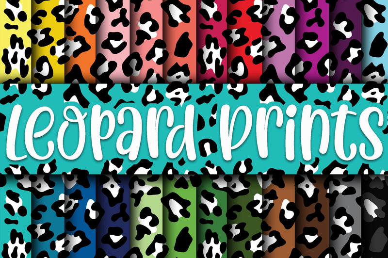 Leopard Print Digital Papers SVG Old Market 