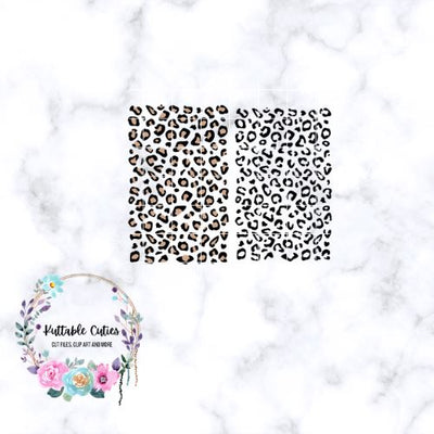 Leopard Print Instant Download SVG Kuttablecuties 