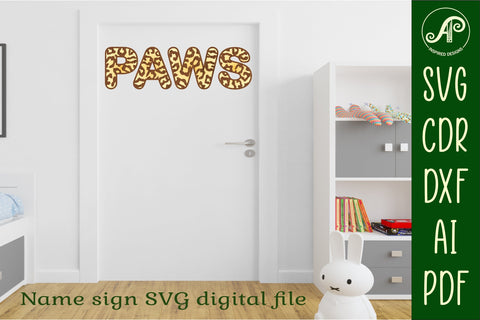 Leopard print letters alphabet set. 26 layered letter SVG APInspireddesigns 