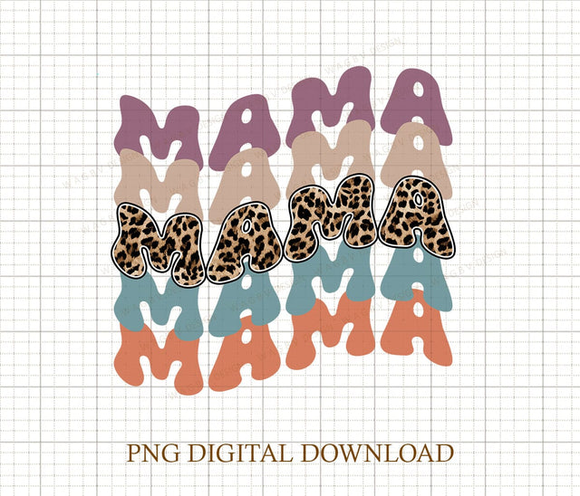 Leopard Print Mama Png, Cheetah Mama gift for Mother's Day, Gifts for Mom, Cute Mama Gift for Mothers Day, Mama Png design Sublimation DiamondDesign 