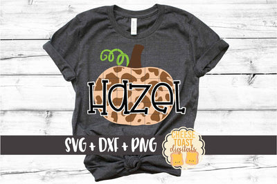 Leopard Print Pumpkin - Fall SVG PNG DXF Cut Files SVG Cheese Toast Digitals 