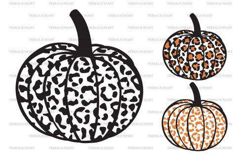 Leopard Print Pumpkin SVG TribaliumArtSF 
