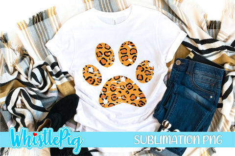 Leopard Print Sublimation Paw Print Sublimation Grunge Sublimation Grunge Leopard Paw Print Sublimation Bundle Leopard Sublimation Animal Sublimation Whistlepig Designs 