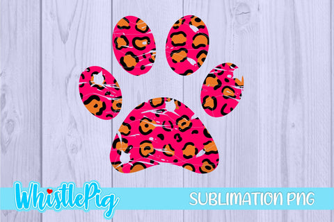 Leopard Print Sublimation Paw Print Sublimation Grunge Sublimation Grunge Leopard Paw Print Sublimation Bundle Leopard Sublimation Animal Sublimation Whistlepig Designs 