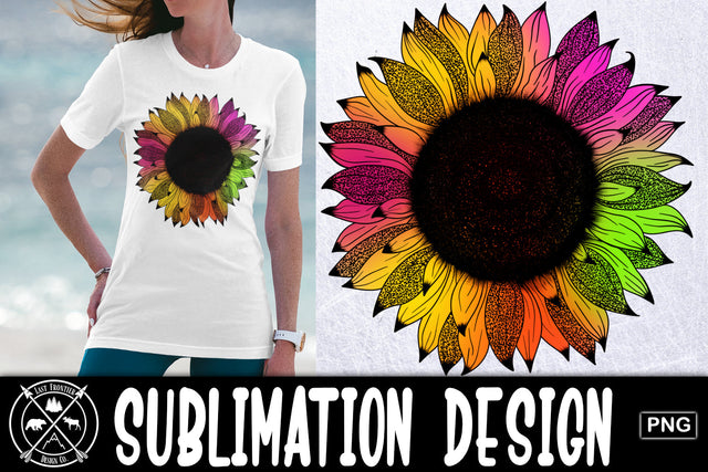 Leopard Print Sunflower Sublimation|Sublimation PNG Sublimation Last Frontier Design Co. 