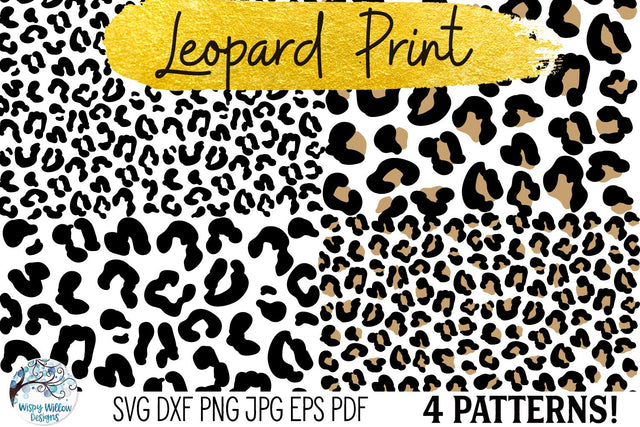 Leopard Print SVG Bundle SVG Wispy Willow Designs 