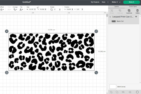 Leopard Print SVG Can Glass Wrap Beer Can Seamless Design SVG OrangeBrushStudio 