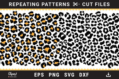 Leopard print SVG, Cheetah print SVG, DXF, Leopard print sublimation PNG SVG ClipartMuchLove 