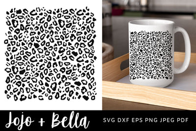Leopard Print Svg, Leopard Print Pattern Svg, Leopard Print Cut File, Leopard Print Svg for Cricut, Sublimation Designs Downloads SVG Jojo&Bella 