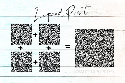 Leopard Print SVG Seamless Leopard Background SVG OrangeBrushStudio 