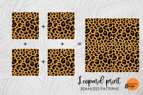 leopard print svg Seamless pattern Leopard pattern svg Digital Pattern Klava P 