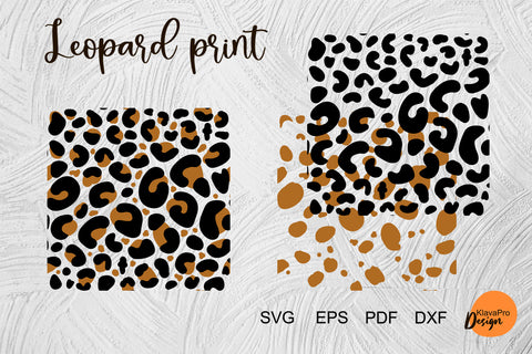 leopard print svg Seamless pattern Leopard pattern svg Digital Pattern Klava P 