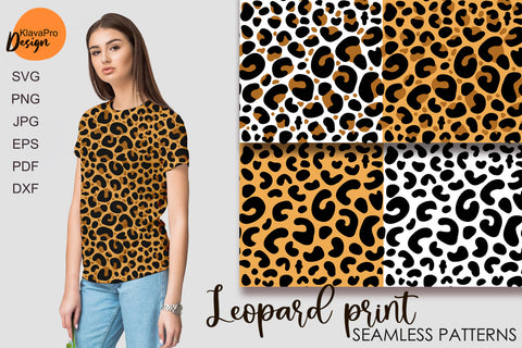 leopard print svg Seamless pattern Leopard pattern svg Digital Pattern Klava P 