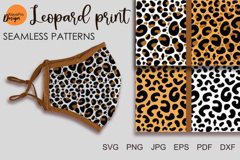 leopard print svg Seamless pattern Leopard pattern svg Digital Pattern Klava P 