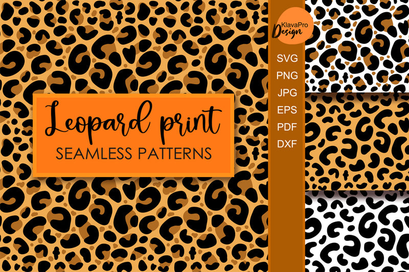 leopard print svg Seamless pattern Leopard pattern svg Digital Pattern Klava P 