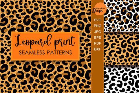 leopard print svg Seamless pattern Leopard pattern svg Digital Pattern Klava P 