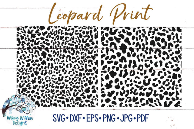 Leopard Print SVG SVG Wispy Willow Designs 