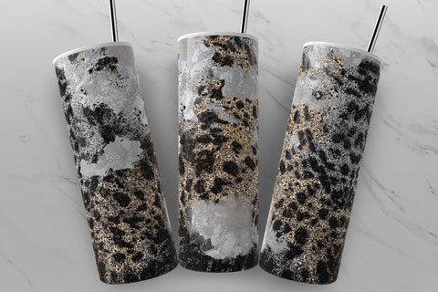 Leopard Print Tumbler Wrap, Cheetah Print Design, Skinny Tumbler 20 oz Design PNG, Seamless Sublimation Travel Tumbler Sublimation Syre Digital Creations 